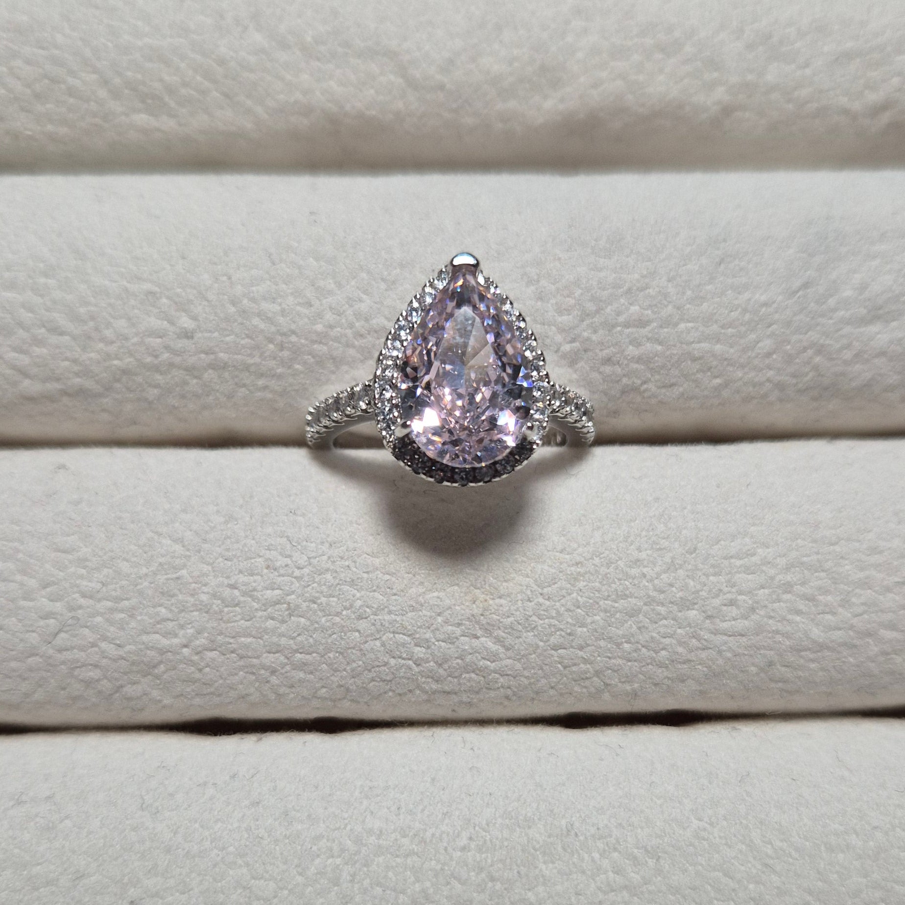 Pink drop ring