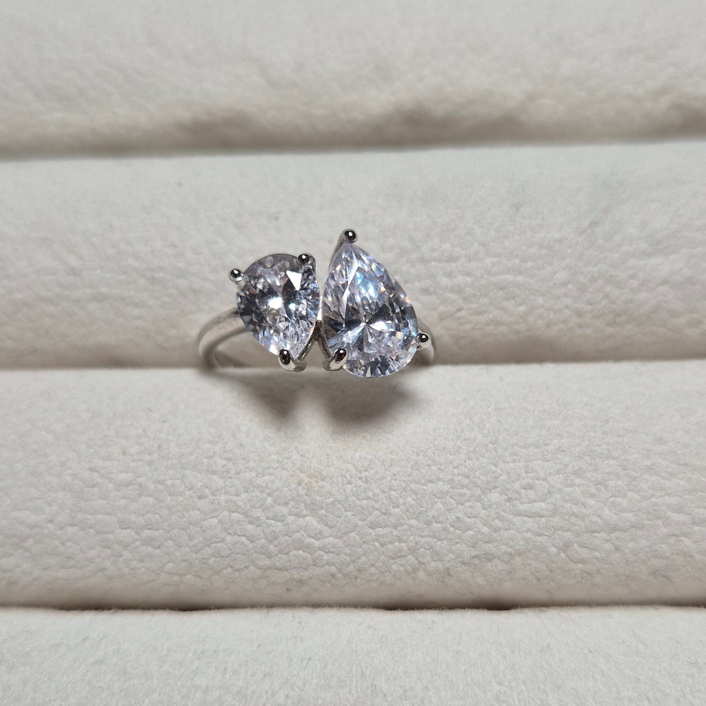 Double water drop ring