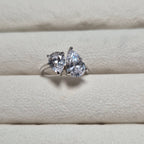 Double water drop ring