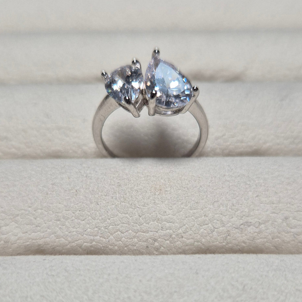 Double water drop ring