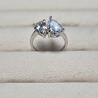 Double water drop ring