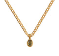 Dainty stone pendant chain necklace